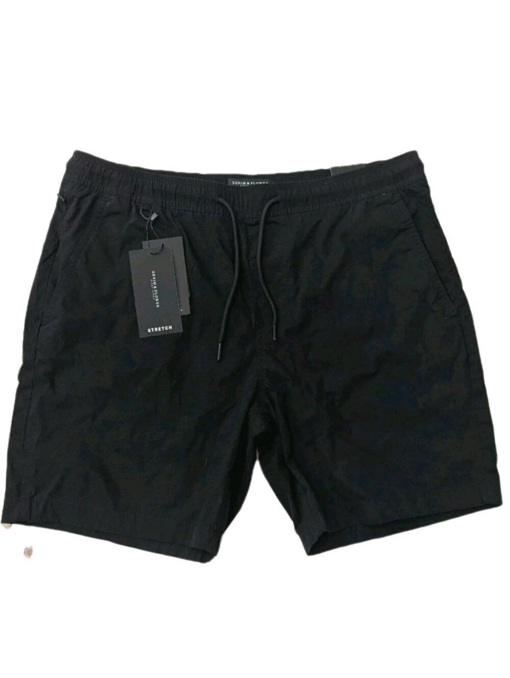 Denim & Flower Men's Black Jogger Shorts Size XL 36 NWT